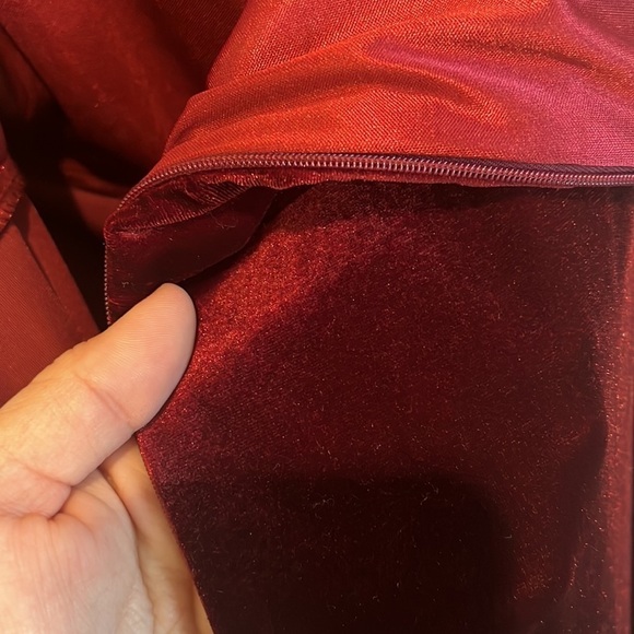 Size 26 velvet dress dark berry by Jenny Yoo - Picture 8 of 9